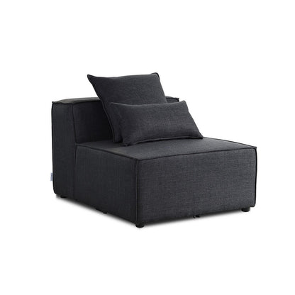 Home Deluxe Modulares Sofa Mittelsofa VERONA - 120 x 87 cm Anthrazit