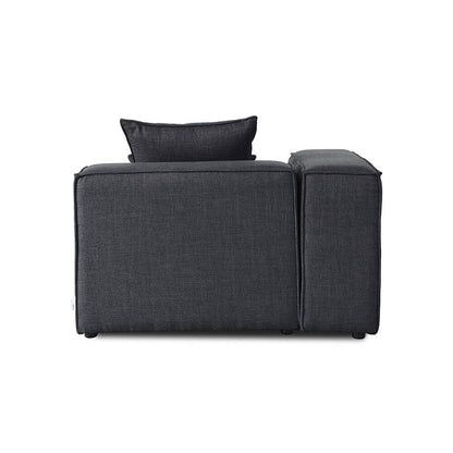Home Deluxe Modulares Sofa Linkes Ecksofa VERONA - 120 x 70 cm Anthrazit