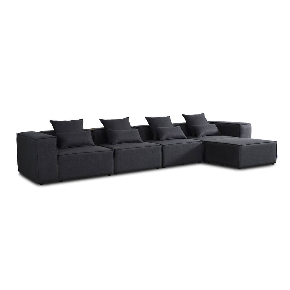 Home Deluxe Modulares Sofa VERONA XL - 414 x 207 cm Anthrazit