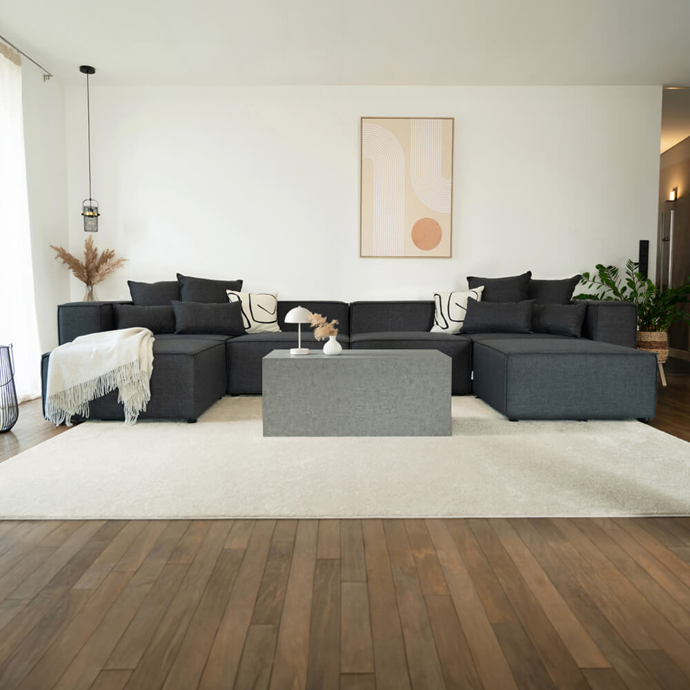 Home Deluxe Modulares Sofa VERONA XXL - 414 x 207 cm Anthrazit