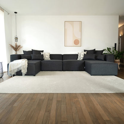 Home Deluxe Modulares Sofa VERONA XXL - 414 x 207 cm Anthrazit