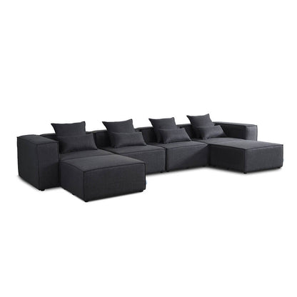 Home Deluxe Modulares Sofa VERONA XXL - 414 x 207 cm Anthrazit