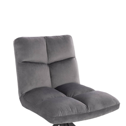 Home Deluxe Esszimmerstuhl drehbar Samt NODA – 6er Set Hellgrau