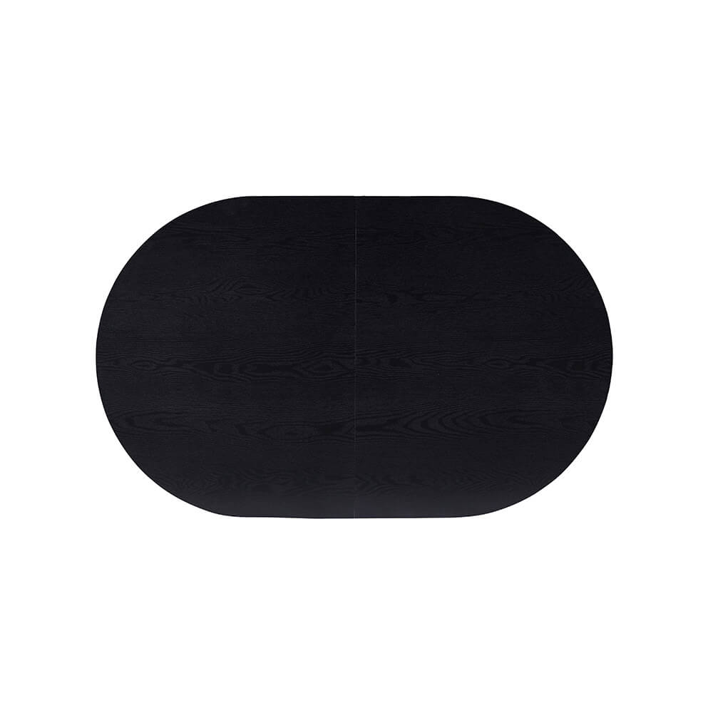 Home Deluxe Essgruppe Oval Ausziehbar inkl. Sternfuß - 160 x 100 cm Dark Oak 8 Stühle Anthrazit