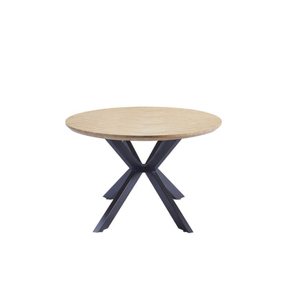 Home Deluxe Esstisch Oval AVENTIS inkl. Sternfuß - 200 x 120 cm Fishbone Oak