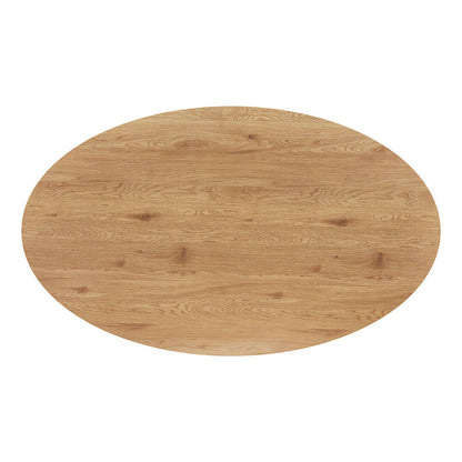 Home Deluxe Esstisch Oval AVENTIS inkl. Sternfuß - 200 x 120 cm Light Oak