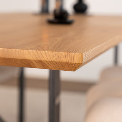Home Deluxe Esstisch Eckig Ausziehbar AVENCIA inkl. U-Fuß - 160-200 x 100 cm Light Oak