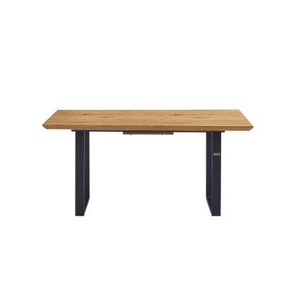 Home Deluxe Esstisch Eckig Ausziehbar AVENCIA inkl. U-Fuß - 160-200 x 100 cm Light Oak