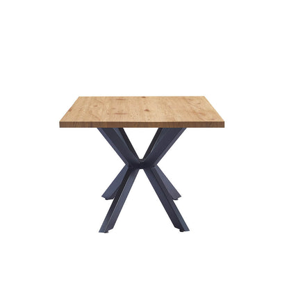 Home Deluxe Esstisch Eckig AVENCIA inkl. Sternfuß - 200 x 120 cm Light Oak