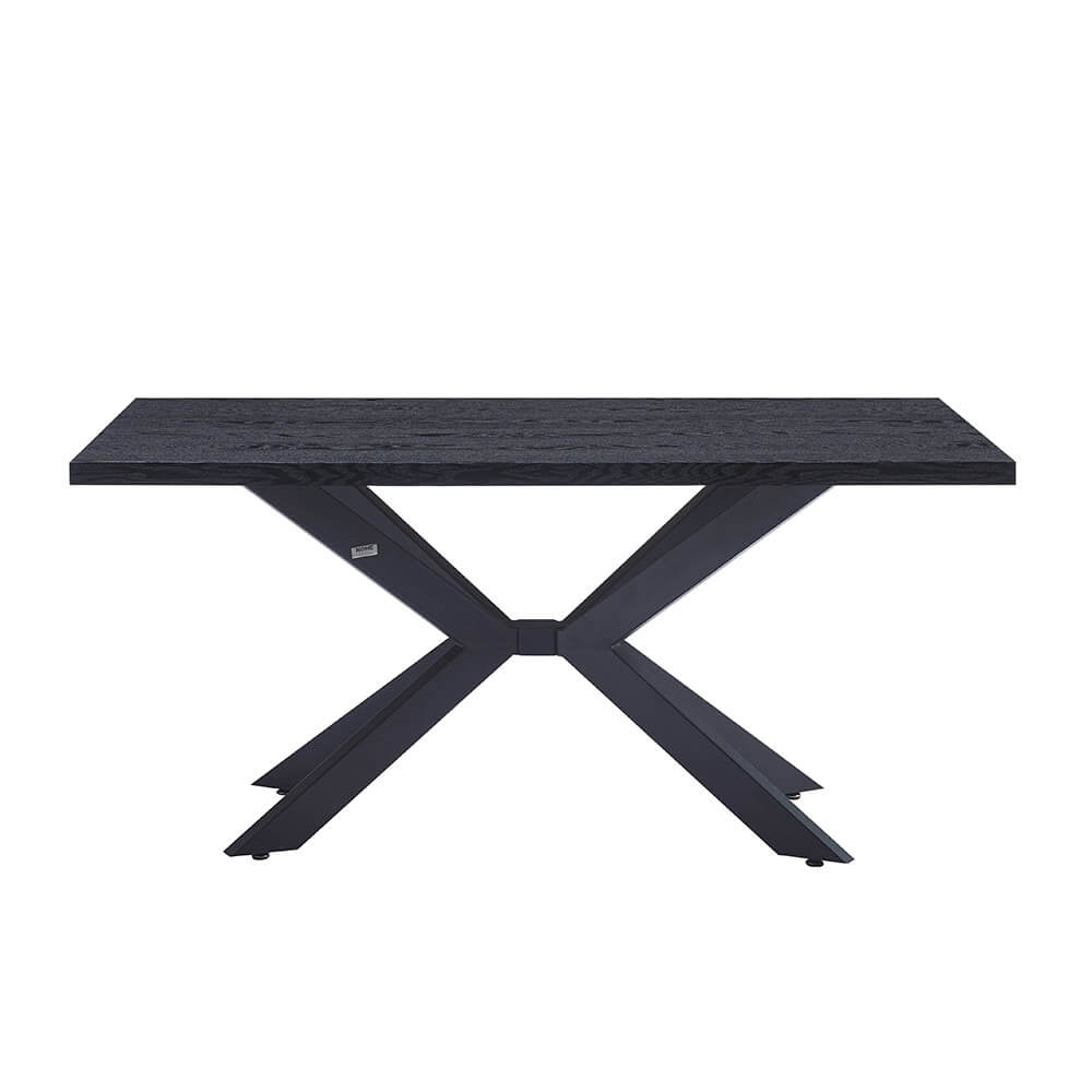 Home Deluxe Esstisch Eckig AVENCIA inkl. Sternfuß - 160 x 100 cm Dark Oak