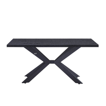 Home Deluxe Esstisch Eckig AVENCIA inkl. Sternfuß - 160 x 100 cm Dark Oak