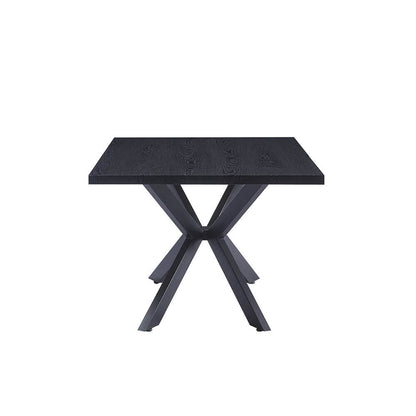 Home Deluxe Esstisch Eckig AVENCIA inkl. Sternfuß - 160 x 100 cm Dark Oak