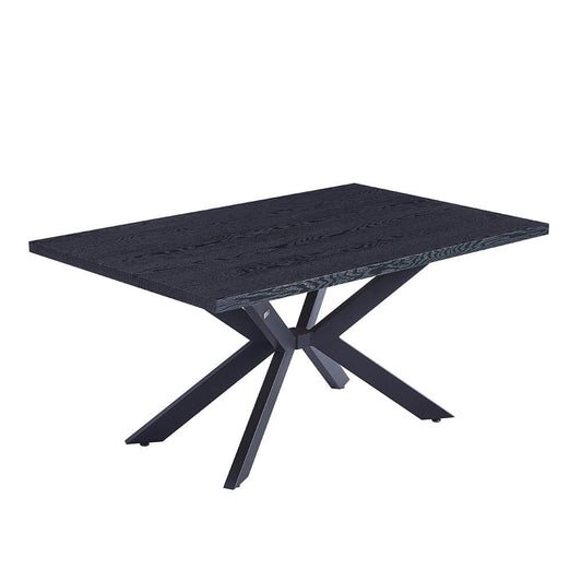 Home Deluxe Esstisch Eckig AVENCIA inkl. Sternfuß - 160 x 100 cm Dark Oak