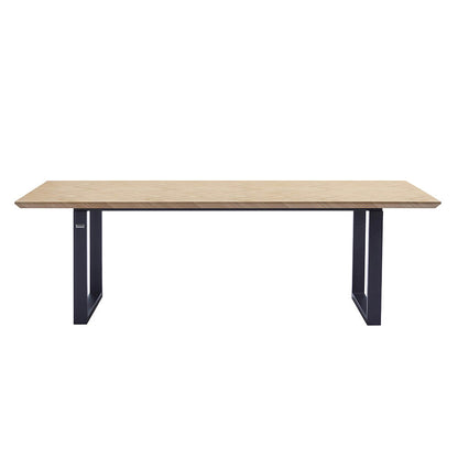 Home Deluxe Essgruppe Eckig AVENCIA inkl. U-Fuß - 240 x 120 cm Fishbone Oak 6 Stühle
