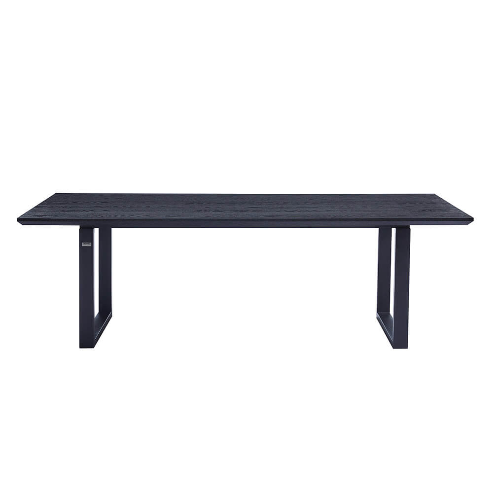 Home Deluxe Esstisch Eckig AVENCIA inkl. U-Fuß - 240 x 120 cm Dark Oak