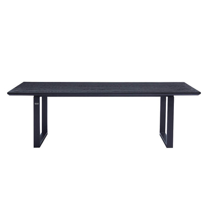 Home Deluxe Essgruppe Eckig AVENCIA inkl. U-Fuß - 240 x 120 cm Dark Oak 6 Stühle Creme