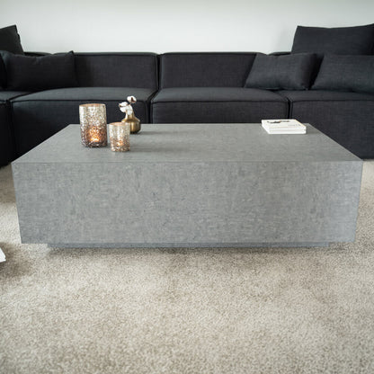 Home Deluxe Couchtisch Marmor AMIRI XXL - 120 x 80 cm Grau