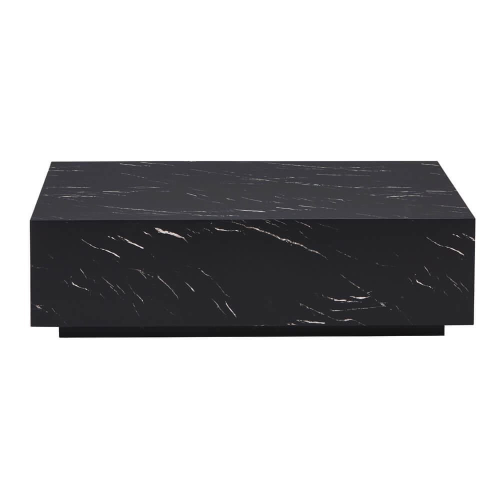 Home Deluxe Couchtisch Marmor AMIRI XXL - 120 x 80 cm Schwarz