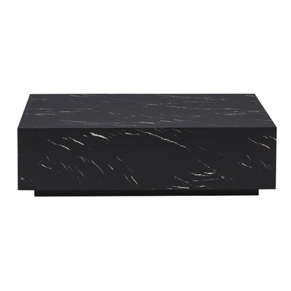 Home Deluxe Couchtisch Marmor AMIRI XXL - 120 x 80 cm Schwarz