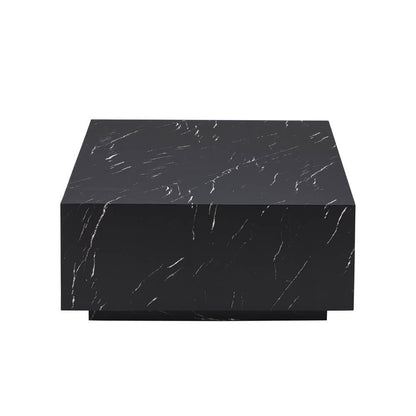 Home Deluxe Couchtisch Marmor AMIRI XXL - 120 x 80 cm Schwarz