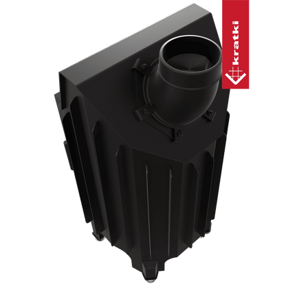 Kratki Kamineinsatz aus Stahl KRATKI BLANKA links 8 kW Ø 160