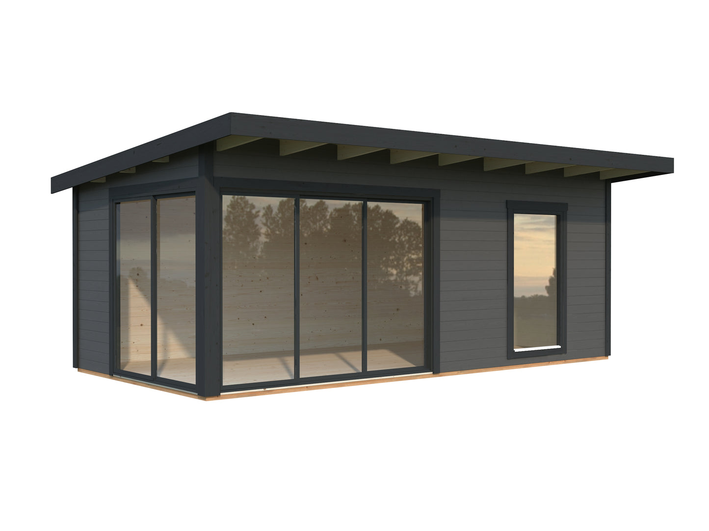 Palmako Andrea 17,1 m2 Slide Plus - Naturbelassen