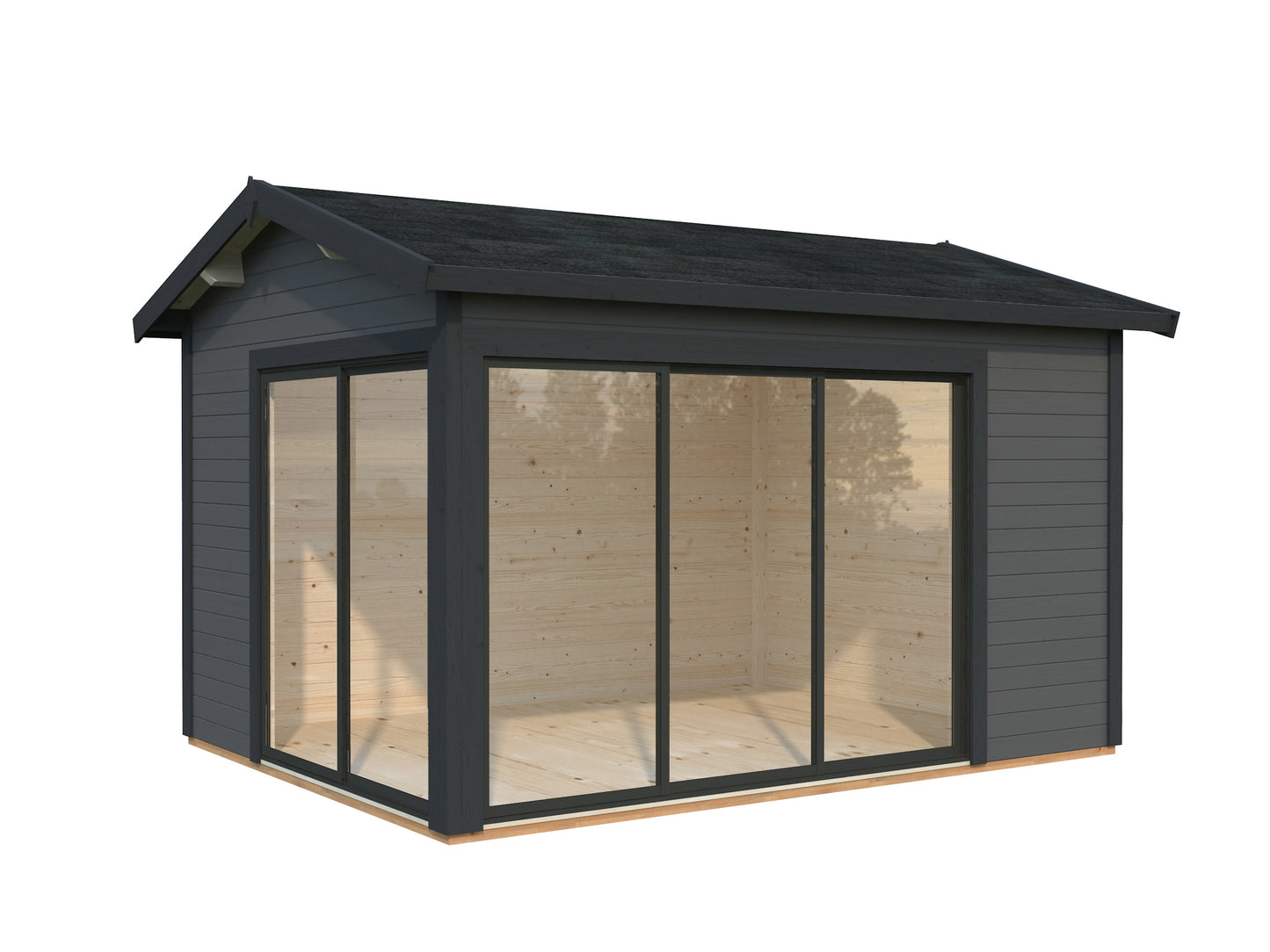 Palmako Amanda 11,2 m2 Slide Plus - Hellbraun tauchgrundiert