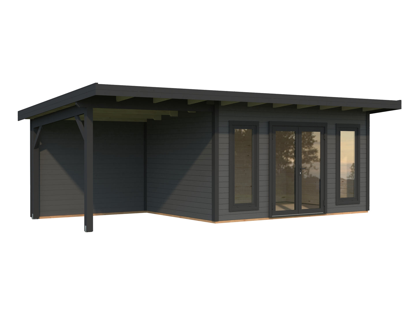 Palmako Aurelia 12,7+7,9 m2 - Hellbraun tauchgrundiert