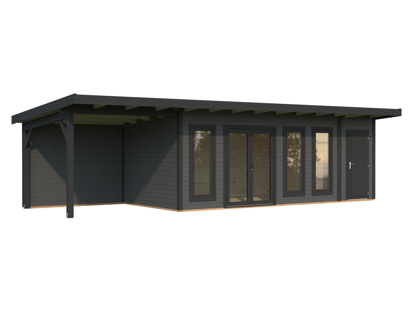 Palmako Aurelia 19,2+7,9 m2 - Grau tauchgrundiert