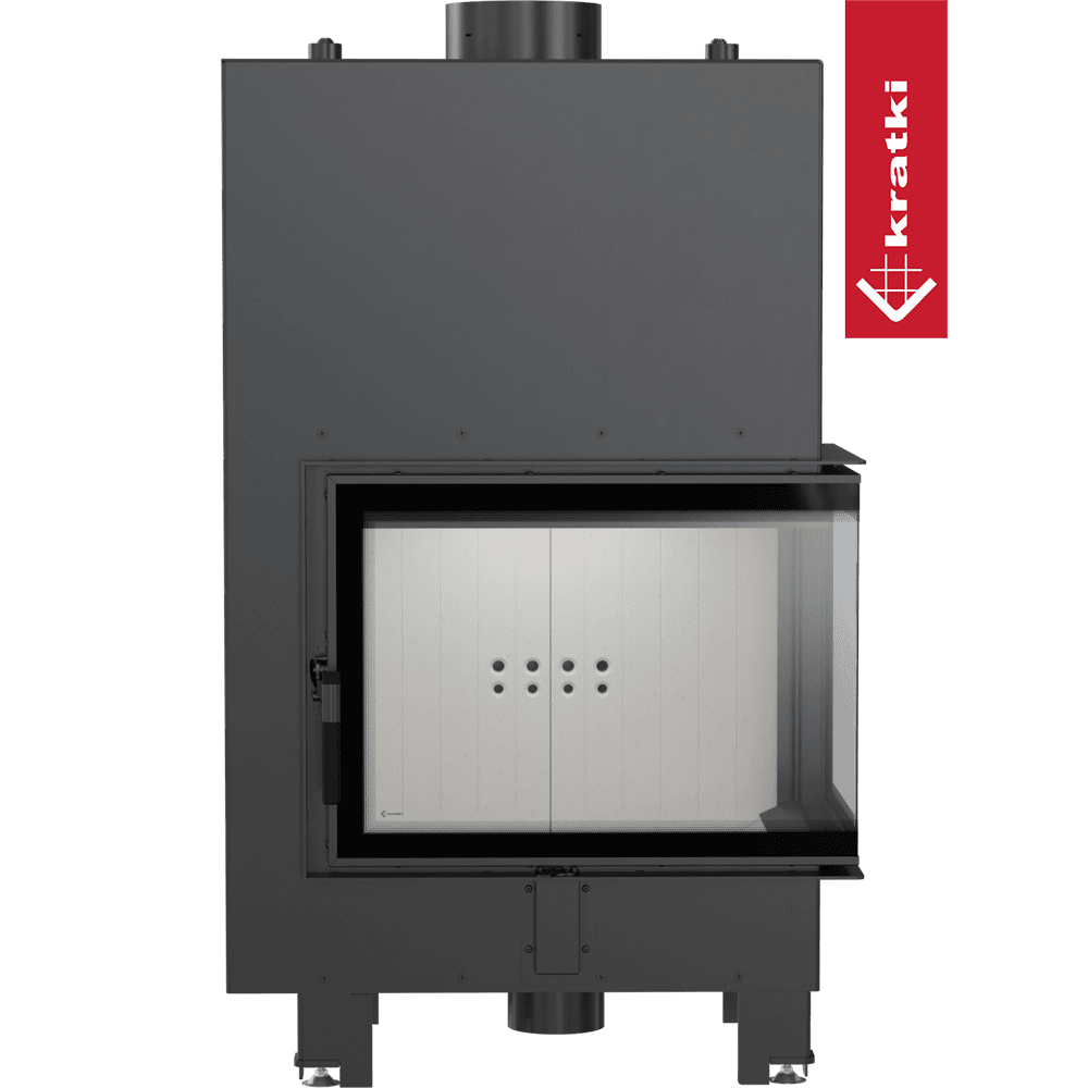 Kratki Wasserführender Kamineinsatz KRATKI MBZ rechts 13 kW Ø 200