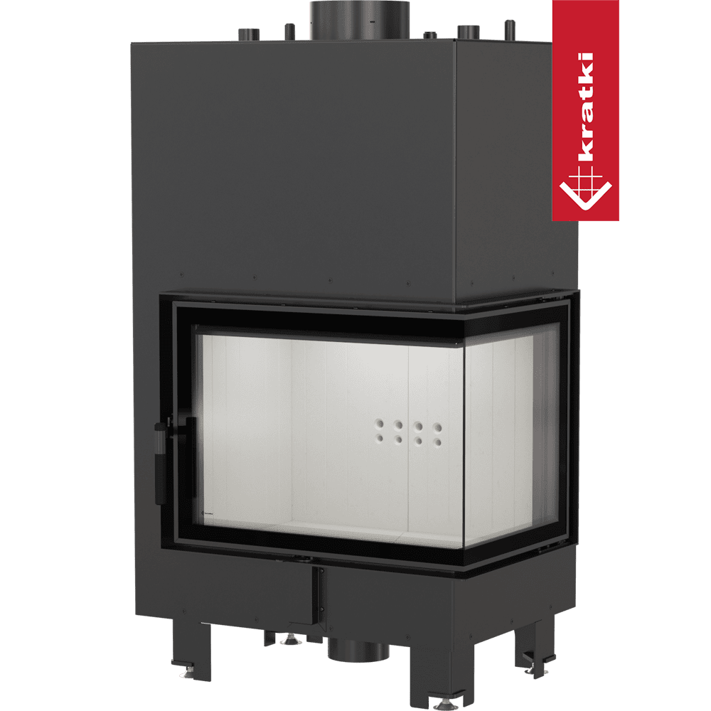 Kratki Wasserführender Kamineinsatz KRATKI MBZ rechts 13 kW Ø 200