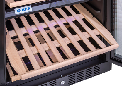 KBS Gastrotechnik Weinkühlschrank 2 Temperaturzonen Vino 163