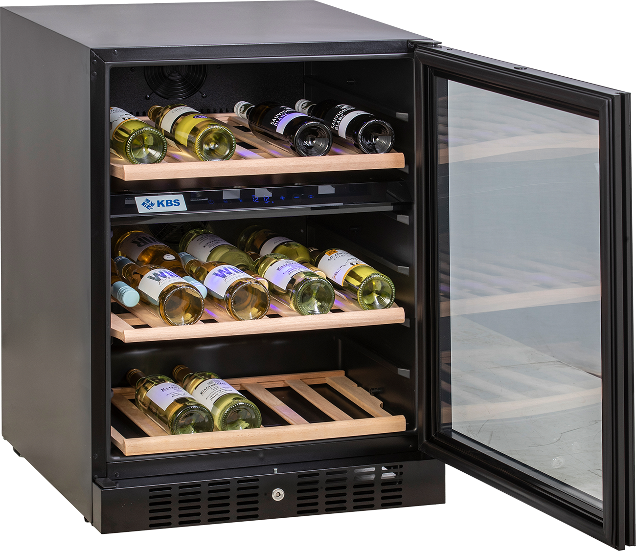 KBS Gastrotechnik Weinkühlschrank 2 Temperaturzonen Vino 163