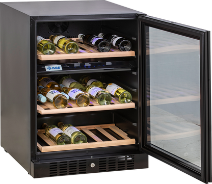 KBS Gastrotechnik Weinkühlschrank 2 Temperaturzonen Vino 163