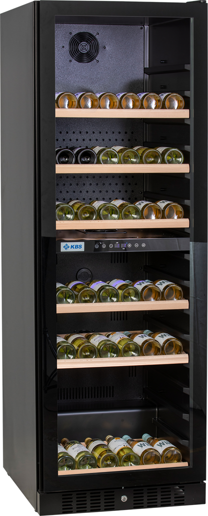 KBS Gastrotechnik Weinkühlschrank 2 Temperaturzonen Vino 444