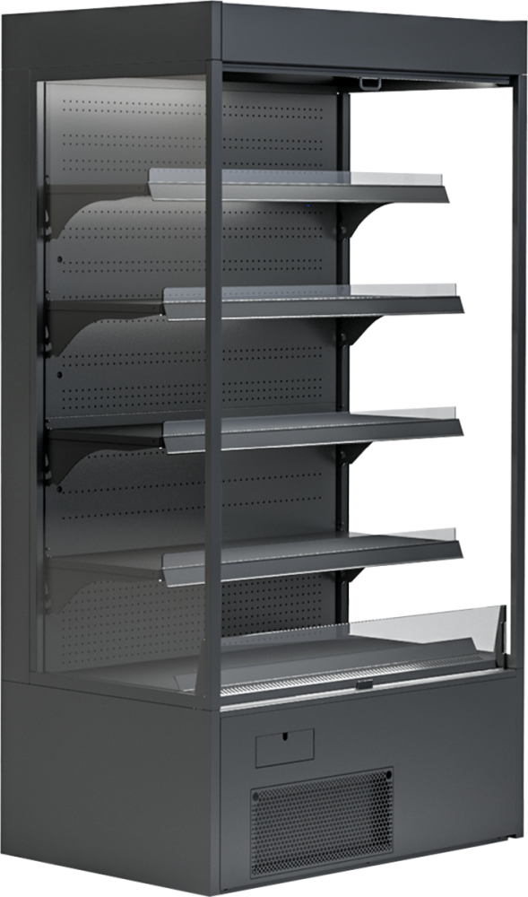 KBS Gastrotechnik Wandkühlregal Variant 107 Black Line mit Nachtrollo