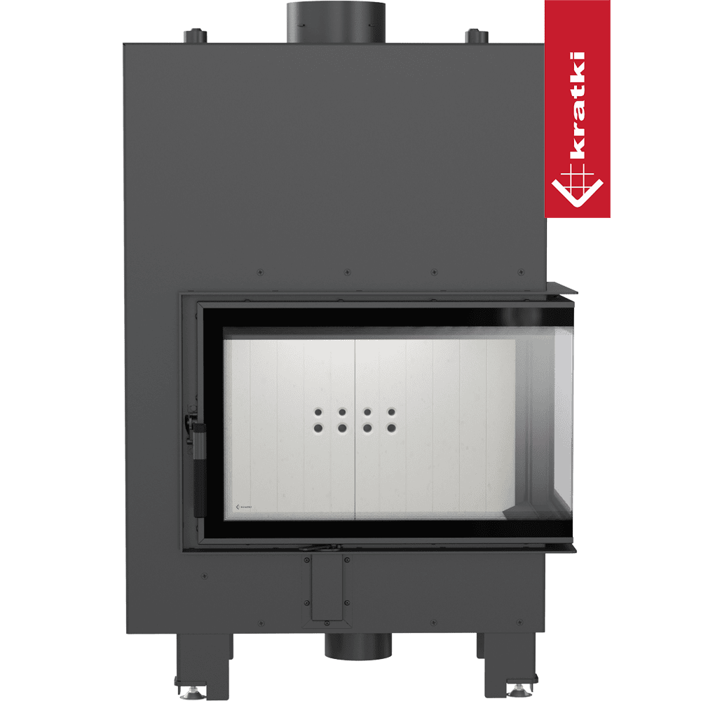 Kratki Wasserführender Kamineinsatz KRATKI MBM rechts 12 kW Ø 180