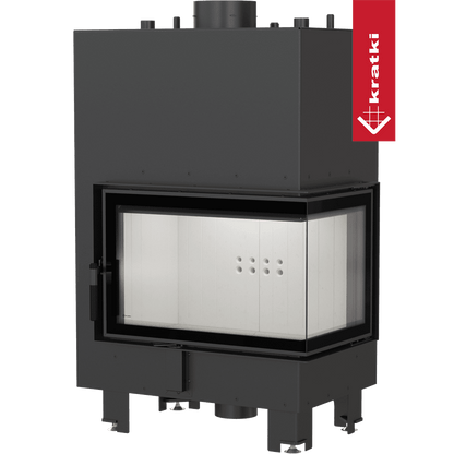 Kratki Wasserführender Kamineinsatz KRATKI MBM rechts 12 kW Ø 180