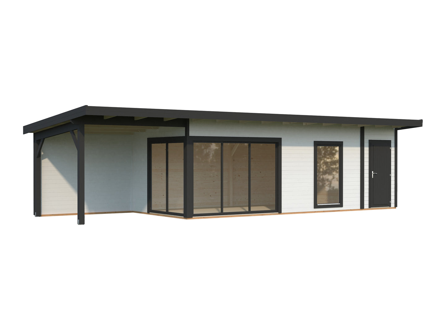 Palmako Andrea 21,1+7,9 m2 Slide Plus - Grau tauchgrundiert