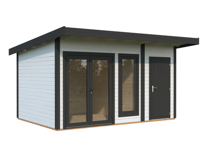Palmako Aurelia 12,4 m2 - Lackiert weiß RAL9016 + anthrazit RAL7016