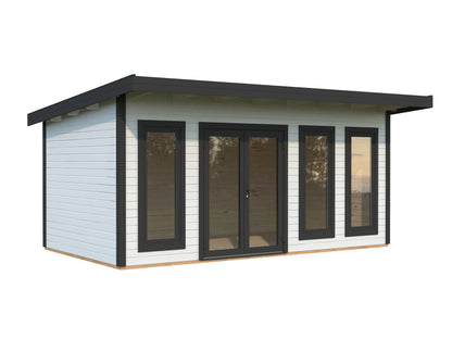 Palmako Aurelia 15,2 m2 - Lackiert weiß RAL9016 + anthrazit RAL7016