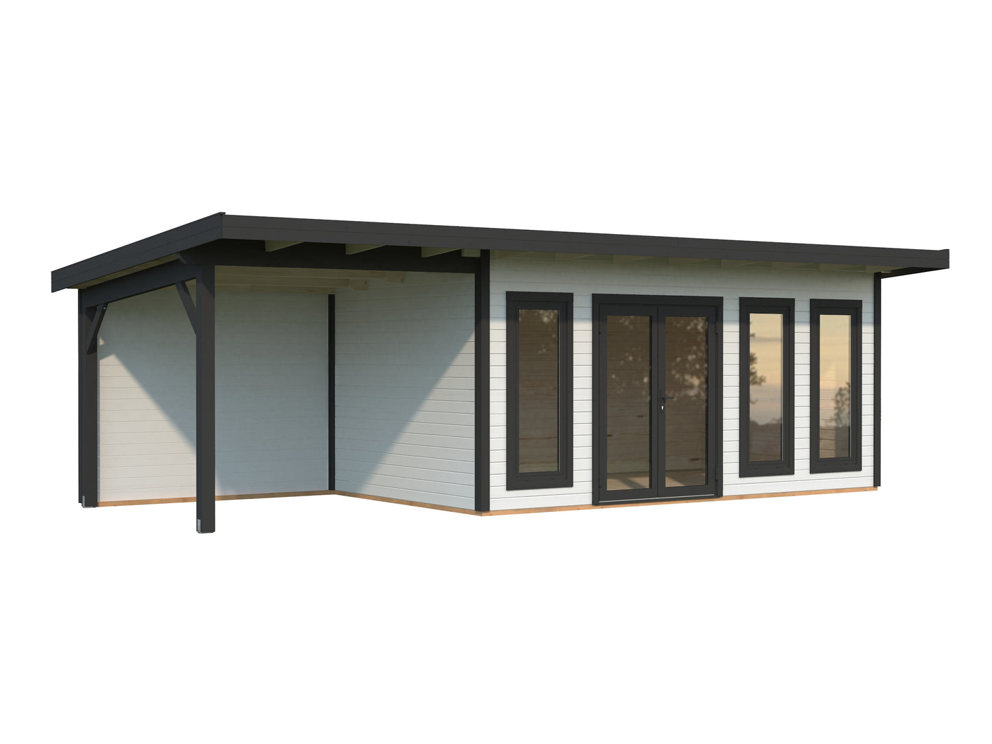 Palmako Aurelia 15,2+7,9 m2 - Grau tauchgrundiert