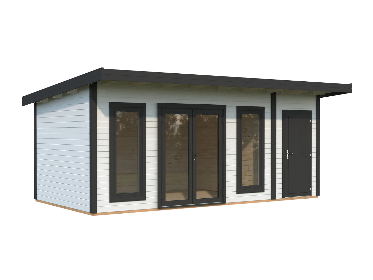 Palmako Aurelia 16,7 m2 - Lackiert weiß RAL9016 + anthrazit RAL7016