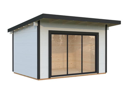 Palmako Grace 11,2 m2 - Lackiert weiß RAL9016 + anthrazit RAL7016