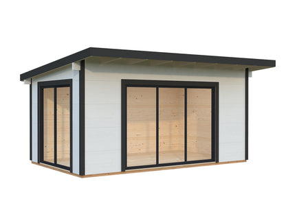 Palmako Grace 14,1 m2 - Lackiert dunkelgrau RAL7012 + anthrazit RAL7016