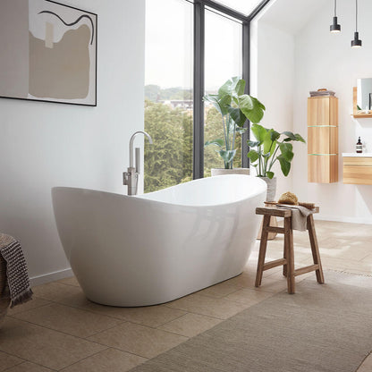 Home Deluxe Freistehende Badewanne OVALO 170 x 80 cm
