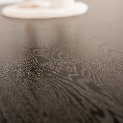 Home Deluxe Esstisch Eckig Ausziehbar AVENCIA inkl. U-Fuß - 160-200 x 100 cm Dark Oak