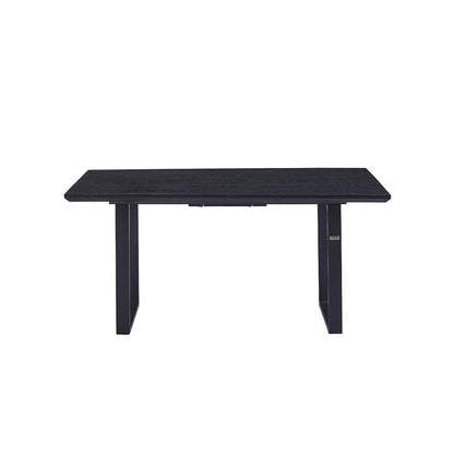 Home Deluxe Esstisch Eckig Ausziehbar AVENCIA inkl. U-Fuß - 160-200 x 100 cm Dark Oak