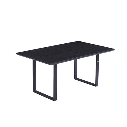 Home Deluxe Esstisch Eckig Ausziehbar AVENCIA inkl. U-Fuß - 160-200 x 100 cm Dark Oak