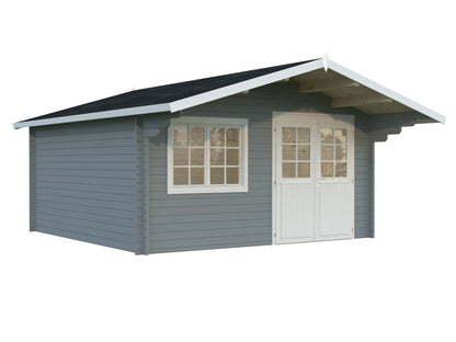 Palmako Britta 17,5 m2 - Lackiert dunkelgrau RAL7012 + anthrazit RAL7016